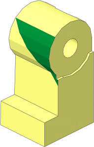 Minifig Leg Right with Green Leotard Pattern