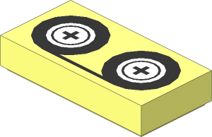 Tile  1 x  2 with Tape Reels Pattern
