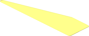 ~Sticker Back  1.0 x  3.8 Trapezoidal