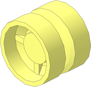 Wheel Rim 14 x 17 with  4 Spokes