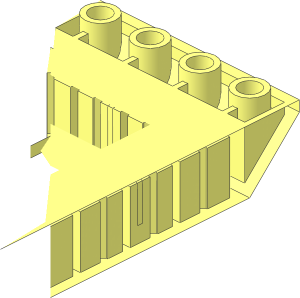 ~Slope Brick 45  6 x  4 Double Inverted - Half