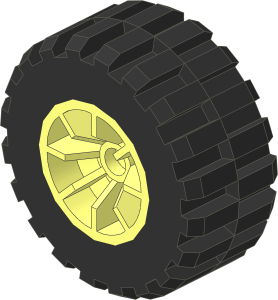 Wheel Rim 14 x 17 with  8 Spokes with Tyre 14/ 50 x 17