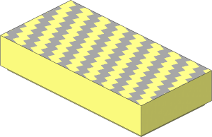 Tile  1 x  2 with Carbon Fiber Pattern