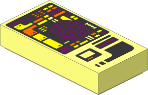 Tile  1 x  2 with Personal Access Display Device Pattern
