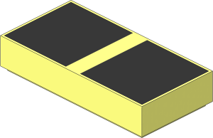 Tile  1 x  2 with  2 Black Squares Pattern