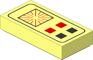 Tile  1 x  2 with Computer Pattern