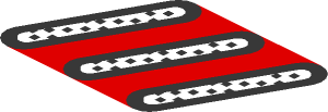 ~Sticker  0.8 x  3.7 with Black "THE ARTIMUS" and Diagonal Vent Grille - Vents