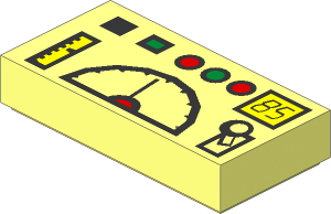 Tile  1 x  2 with Telemetry Computer Pattern