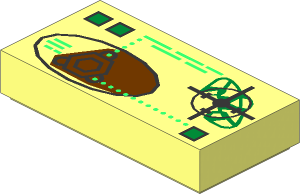 Tile  1 x  2 with Mars Orbit Display Pattern