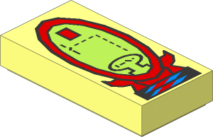 Tile  1 x  2 with Elliptical Display Pattern