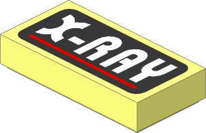 Tile  1 x  2 with "X-RAY" Pattern