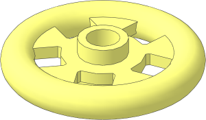 Plate  1 x  1 Round with Ring  3 x  3