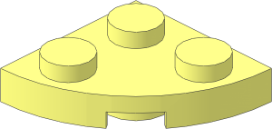 Plate  2 x  2 Quarter Circle