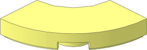 Tile  2 x  2 Corner Round with Understud