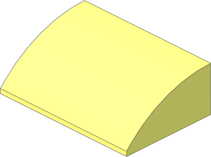Slope Brick Curved  4 x  6 x  1.667