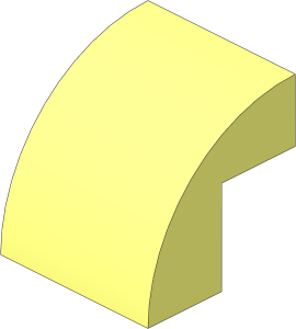 Brick Curved  2 x  2 x  1.667