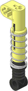 Technic Shock Absorber  9L Extra Hard with Black Piston (Compressed)