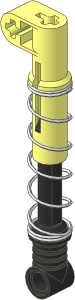 Technic Shock Absorber  9L Extra Hard with Black Piston (Extended)