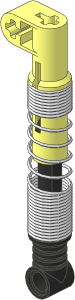 Technic Shock Absorber  9L Hard with Black Piston (Extended)