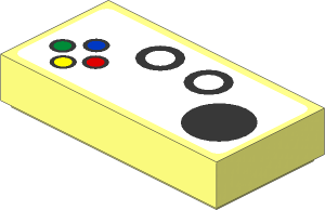Tile  1 x  2 with Game Controller Pattern