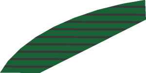 ~Electric Brick  4 x  4 x  0.667 Round - Top with  2 Studs - Side with Black and Dark Green Stripes