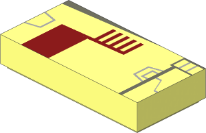 Tile  1 x  2 with SW Left Mini X-Wing Pattern