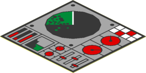 Sticker  1.9 x  1.9 with Radar and Controls