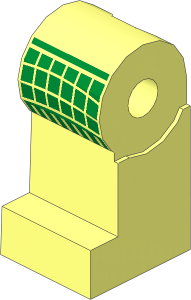 Minifig Leg Right with Golden Samurai Leg Armour Pattern