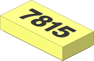 Tile  1 x  2 with "7815" Pattern