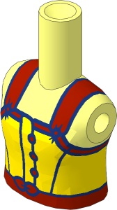 Figure Friends Girl with Medium Lavender Tank Top with Yellowish Green Straps and Belt Pattern
