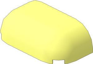 Brick  2 x  4 with Triple Curved Top