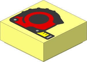 Tile  1 x  1 with Tape Measure Pattern