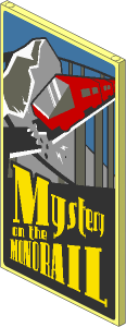 Glass for Window  1 x  4 x  6 with "Mystery on the MONORAIL" Movie Poster Stickers on Both Sides