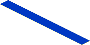 Sticker  0.4 x  4 Blue