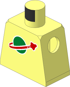 Minifig Torso with Classic Space Pattern