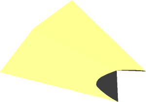 ~Brick  1 x  2 with Curved Top with Black Small Triangle Pattern - Half