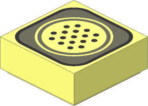 Tile  1 x  1 with Speaker Pattern