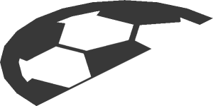 ~Black Flag Border with Football for 2000 Soccer Sets