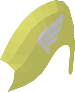 ~Minifig Helmet Mask White Wing Pattern