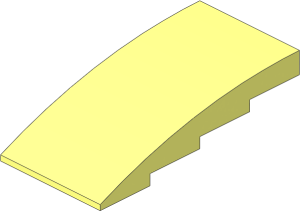 Slope Brick Curved  8 x  4 x  1.667