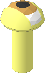 Bar  1L with  0.8 Dome with Dark Tan Eye Pattern