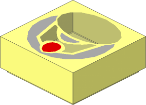Tile  1 x  1 with Green Oval Pattern