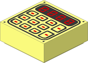 Tile  1 x  1 with Keypad Pattern