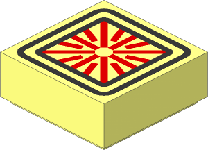 Tile  1 x  1 with Computer Display Pattern