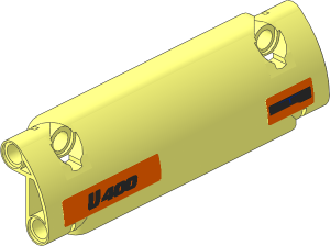 Technic Panel Smooth 11 x  2 x  3 with "U400" and "BLUETEC 5" sticker