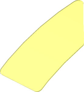 ~Sticker Back  0.8 x  1.7 Trapezoid (Formed)
