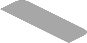 ~Sticker  0.8 x  1.9 with Black, Grey and Red Stripes on White Background Right - First Face