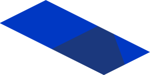~Sticker  0.8 x  1.7 with Light Blue and White Triangles on Blue Background Right - Fourth Face