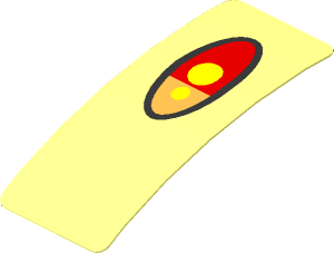 Sticker  0.8 x  1.9 with Tail Light (Formed)