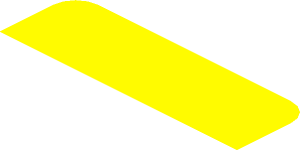 ~Sticker  0.8 x  1.9 with Black Headlamp on Yellow Background Right - Upper Section 1